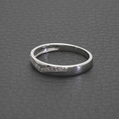 9ct White Gold Diamond Ring - Image 2
