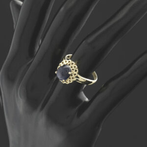 9ct Yellow Gold Blue Sapphire Ring