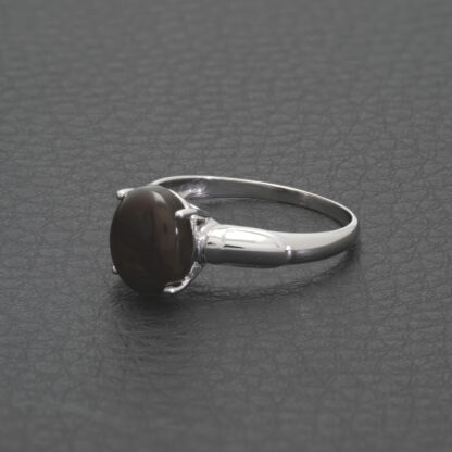9ct White Gold Fire Agate Ring - Image 2