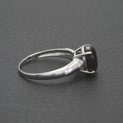 9ct White Gold Fire Agate Ring - Image 4