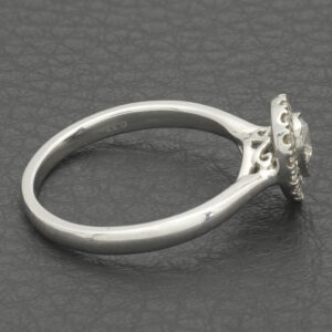 9ct White Gold 0.33ct Diamond Pear Cluster Ring
