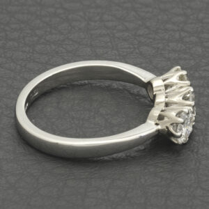 Platinum 1.00ct 3 Stone Diamond Ring