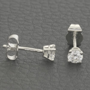 Platinum 0.50ct Diamond Stud Earrings