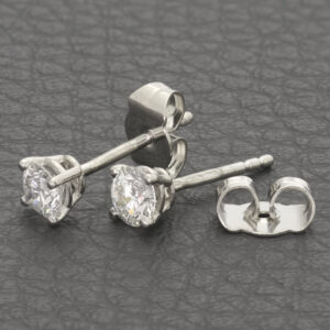 Platinum 0.50ct Diamond Stud Earrings