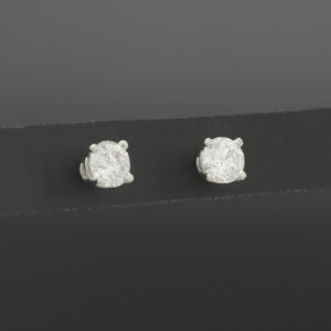 Platinum 0.50ct Diamond Stud Earrings