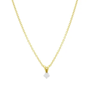 18ct Yellow Gold 0.32ct Diamond Necklace 18″
