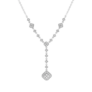 18ct White Gold Children’s Diamond Necklace 15″ 1.5mm