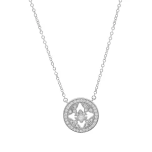 18ct White Gold 0.40ct Diamond Necklace 17.5″