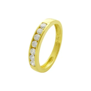 18ct Yellow Gold 0.50ct Diamond Half Eternity Ring