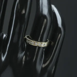 18ct Yellow Gold 0.50ct Diamond Half Eternity Ring
