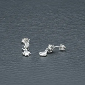 18ct White Gold 0.28ct Diamon Cross Drop Earrings