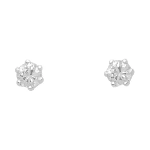 18ct White Gold 0.25ct Diamond Solitaire Stud Earrings