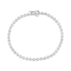 9ct White Gold 0.25ct Diamond Tennis Bracelet 6.75″ 3.5mm