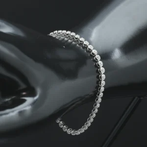 9ct White Gold 0.25ct Diamond Tennis Bracelet 6.75″ 3.5mm