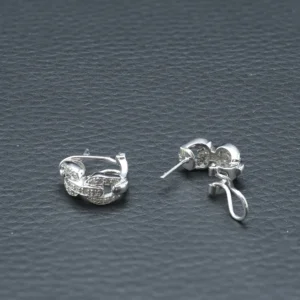 9ct White Gold 0.42ct Fancy Diamond Earrings