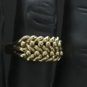 18ct Yellow Gold Keeper Ring