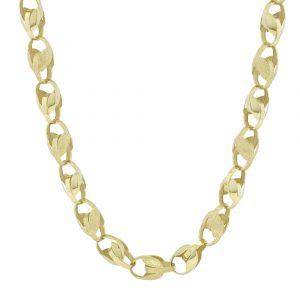 9ct Yellow Gold Tulip Chain 26&#8243; 10mm