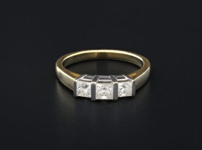 18ct Yellow Gold 0.55ct Diamond Three Stone Ring