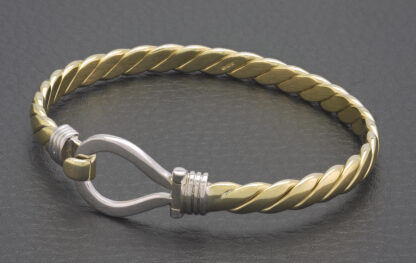 9ct Yellow Gold Loop Bangle - Image 3