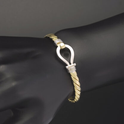 9ct Yellow Gold Loop Bangle - Image 4