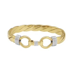 9ct Yellow Gold Double Loop Bangle