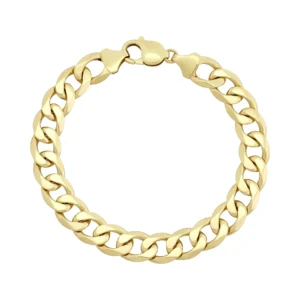 9ct Yellow Gold Curb Bracelet 8.5&#8243; 10mm