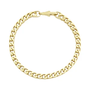 9ct Yellow Gold Franco Bracelet 8&#8243; 5mm