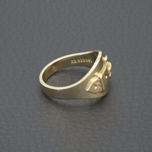 9ct Yellow Gold Buckle Ring