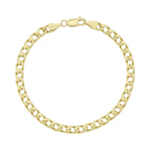 18ct Yellow Gold Curb Bracelet 7.5″ 5mm