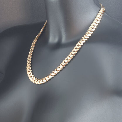 9ct Rose Gold Cuban Chain 20" 10mm - Image 3