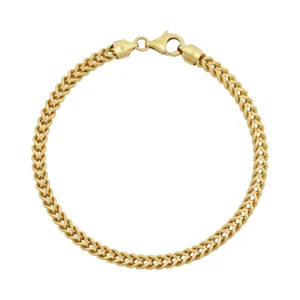 9ct Yellow Gold Franco Bracelet 8.5&#8243; 4.5mm