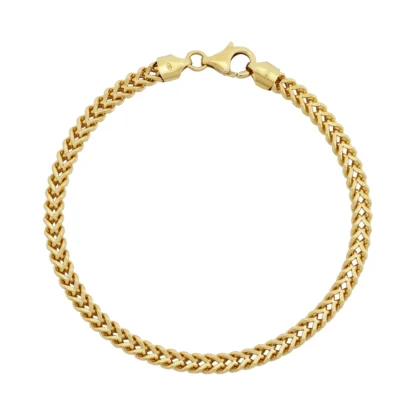 9ct Yellow Gold Franco Bracelet 8.5" 4.5mm