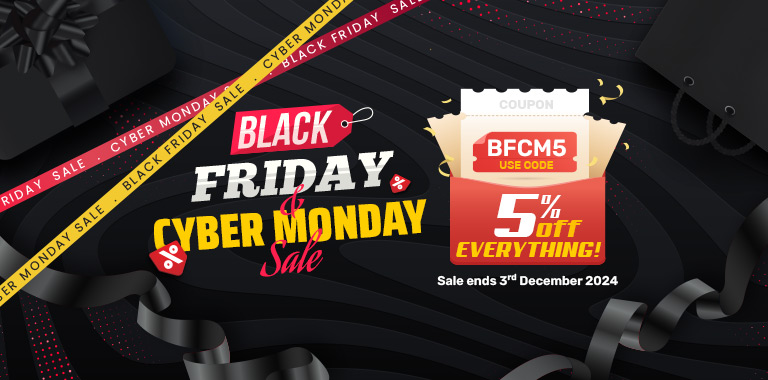 Black Friday and Cyber Monday Jewellery Sale: 5% off all jewellery with code BFCM5, ends December 3, 2024.