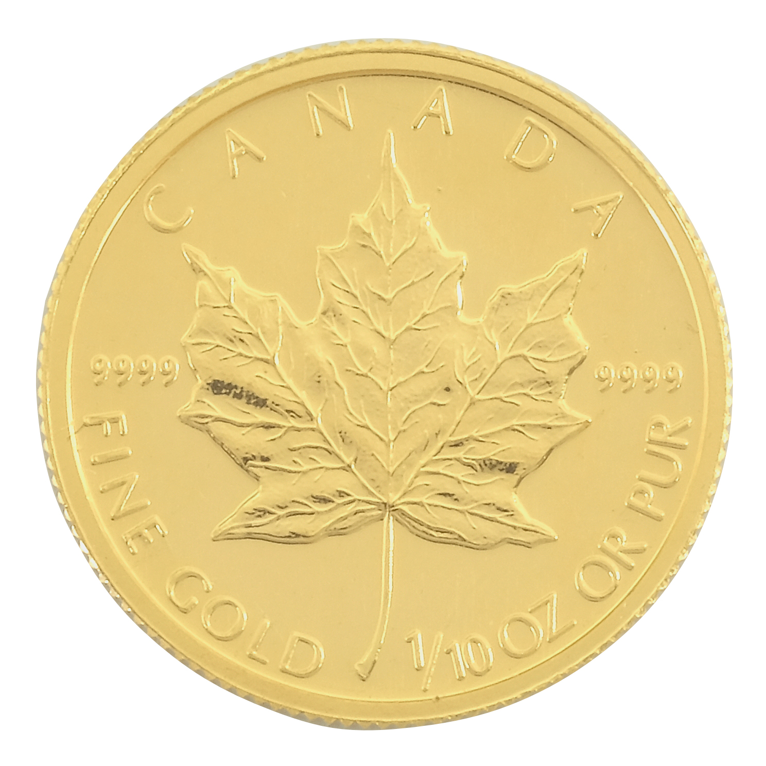 1/10 Oz Gold Canadian Maple Coin (Best Value)